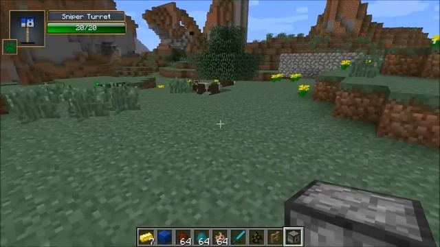 Minecraft: BASE DEFENSES (MOB DESTROYING TURRETS!) Turrets Mod Showcase смотреть онлайн
