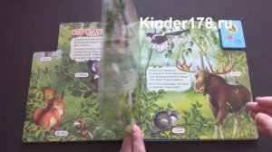 Говорящая книжка: рассказы о животных "Кто живёт в лесу?" Азбукварик. Видео-обзор