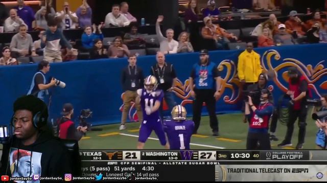THIS IS FOOTBALL! #3 Texas vs #2 Washington 2024 Sugar Bowl CFP Semifinal Highlights REACTION! смотреть онлайн