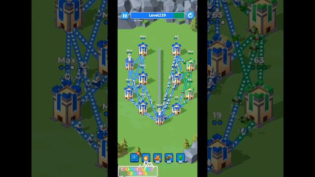 Gameplay CONQUER THE TOWER : Takeover Level 239 & Level 240, Strategy Game, GameLord 3D Android Gam