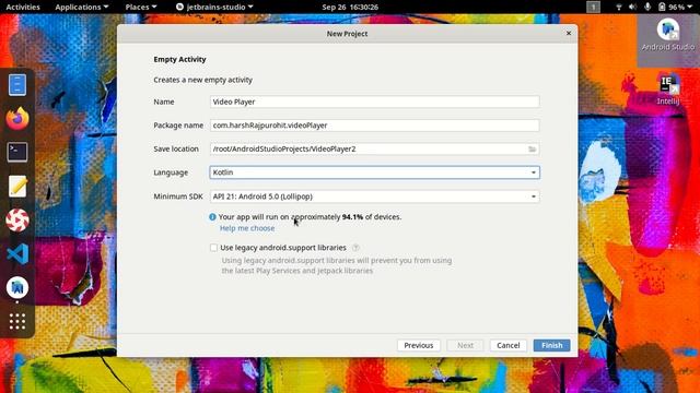 3.Create New Project In Android Studio Kotlin | Hindi смотреть онлайн