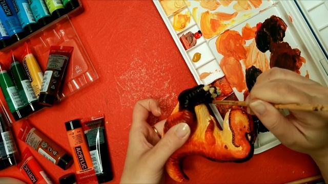 РАСКРАШИВАЮ ФИГУРКУ АКРИЛОМ смотреть онлайн