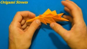 Как сделать динозавра из бумаги. Оригами Стегозавр.