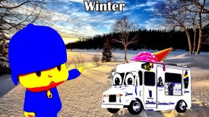 7 Pocoyo vs. Ice Cream Truck "Go Away!" Sound Variations in 36 Second