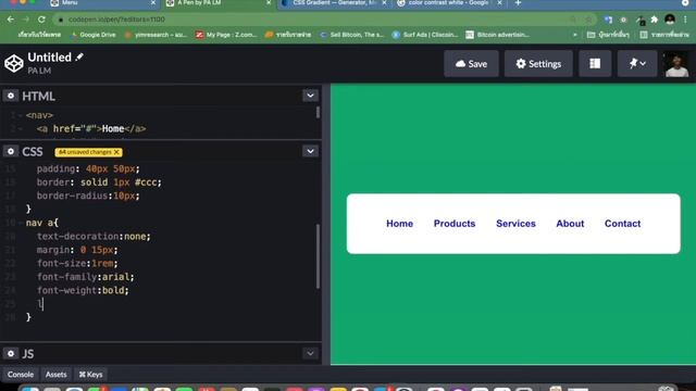 สอนสร้าง Menu hover สวยๆ ด้วย HTML และ CSS смотреть онлайн
