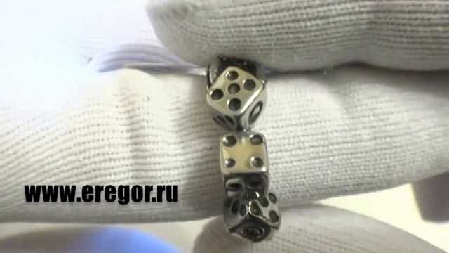 Кольцо "Кости игральные" R0008Gt смотреть онлайн