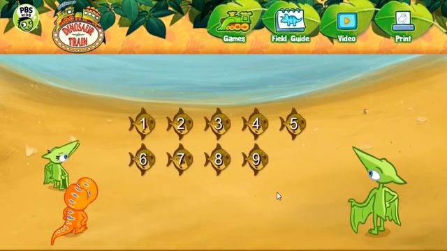 Dinosaur Train . Pteranodon Fishing - Games - HD