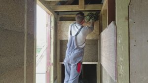 Перегородки в бане из опилкобетона