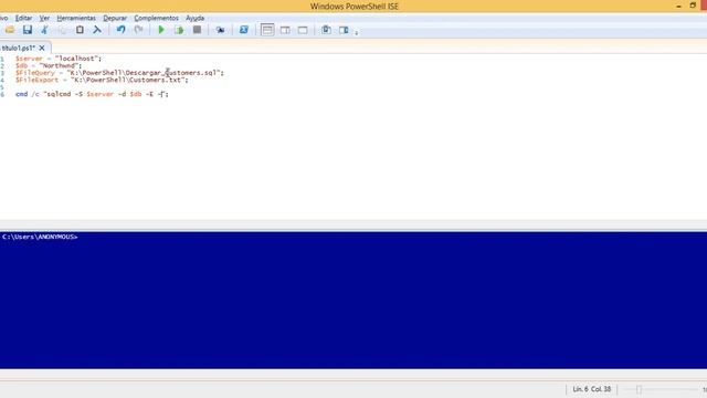 PowerShell - SQL Server - Exportar datos de una tabla SQL en archivo plano смотреть онлайн