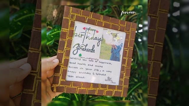DIY handmade frame🍁|birthday calligraphy 🌸✨ смотреть онлайн