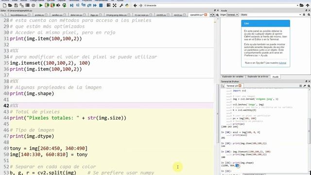 OpenCV + Python: Imágenes, pixeles y BGR смотреть онлайн
