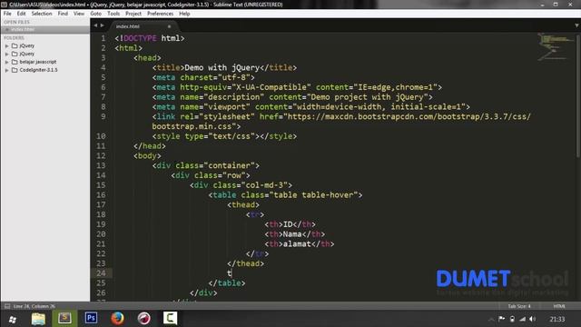 Cara Membuat Tabel Responsive dengan Bootstrap смотреть онлайн