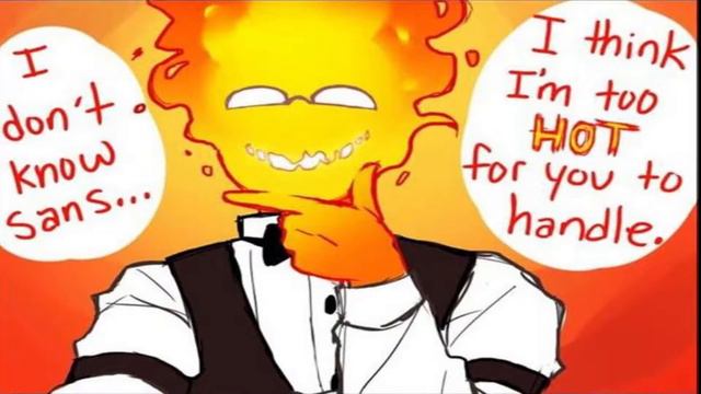 Undertale Comic Dub Sans Flirts With Grillby
