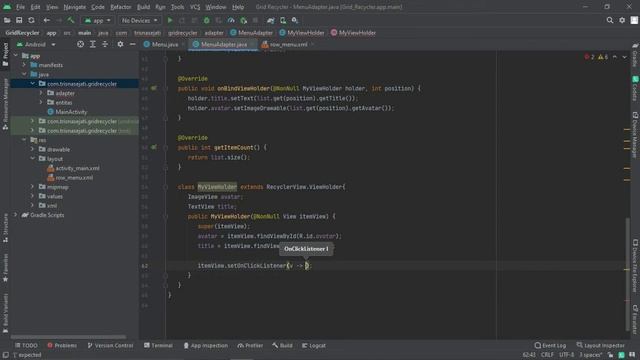 Membuat Grid Menu dengan RecyclerView Android Studio смотреть онлайн