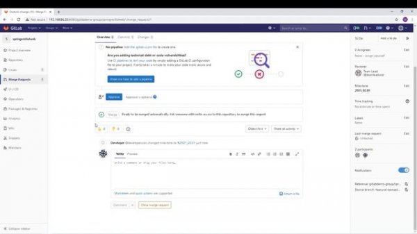 07 GitLab Create Merge Request