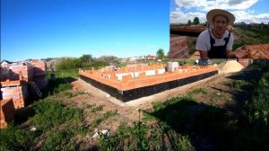 Цоколь дома своими руками с расшивкой /кладка цоколя