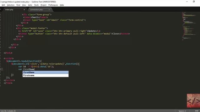 Update Data Using Jquery Ajax PHP And Mysql смотреть онлайн