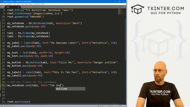 Python Tkinter GUI Design Using ttkbootstrap - Complete Course смотреть онлайн
