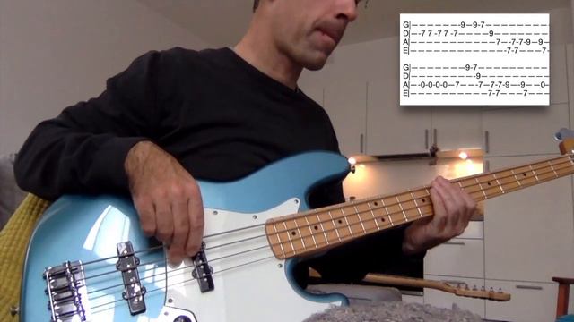 Khruangbin - August 12 - bass cover with TAB - Fender Rumble 100 - Audio Technica AT 2020 смотреть онлайн