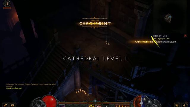 Diablo III - Act I - Sonya entering Tristiam Cathedral - Demon Hunter 11 смотреть онлайн