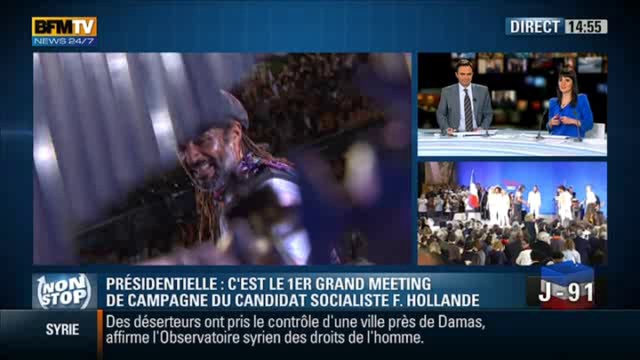Yannick Noah soutient Francois Hollande смотреть онлайн