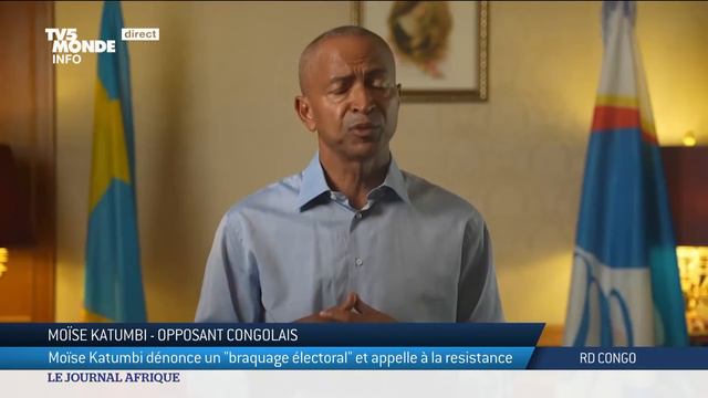 RDC : Moïse Katumbi dénonce un "braquage électoral" смотреть онлайн