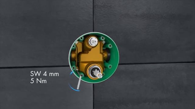 Устновка универсальной внутренней части Hansgrohe IBox