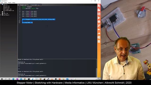 Tutorial: Stepper Motor with Micropython for ESP32 and ESP8266 смотреть онлайн