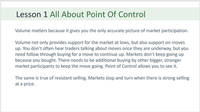 POC - Lesson 1 All About Point Of Control