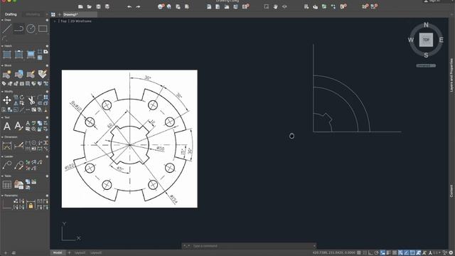 AutoCAD - 2D Tutorial for Beginners - Exercise 3 смотреть онлайн