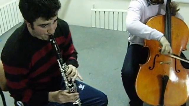 Guillaume CONNESON "DİSCO TOCCATA" FOR CLARİNET AND CELLO смотреть онлайн