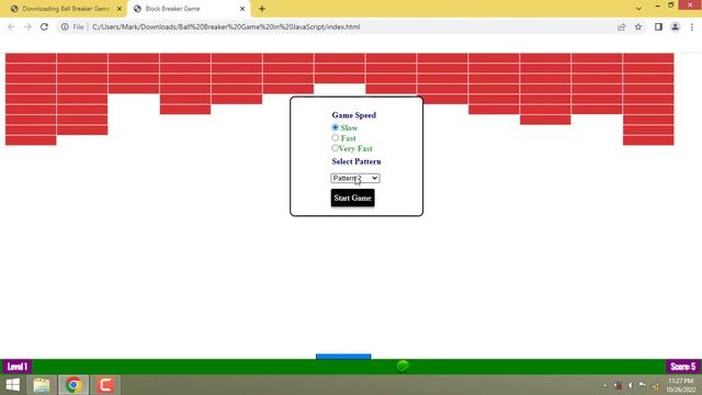 Ball Breaker Game in JavaScript смотреть онлайн