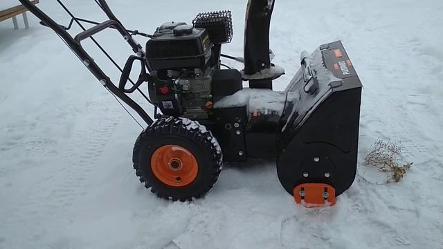Снегоуборщик PATRIOT PS700 по чесноку... смотреть онлайн