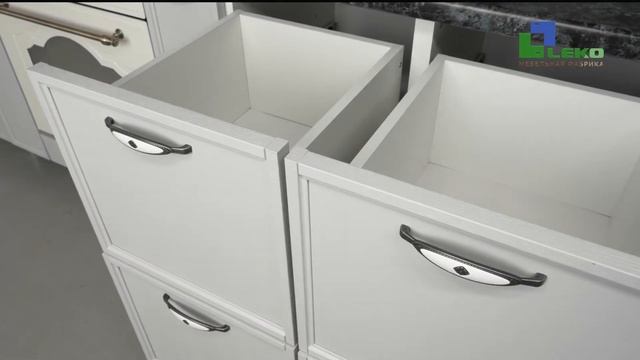 Кухни Leko "Неста" в цветах Моле/Кристалл (прямая) смотреть онлайн
