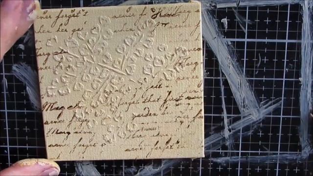 Mixed Media Tutorial- Napkins, Stencils and Modeling Paste смотреть онлайн