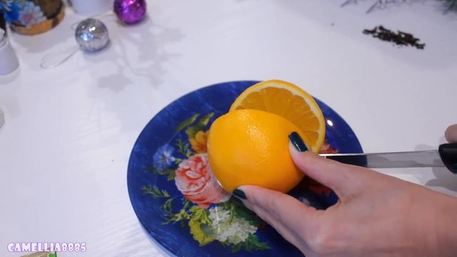 DIY: Простые ИДЕИ для украшения дома ● Hand Made ● Светильник из апельсина ● Дизайнерский картон смотреть онлайн