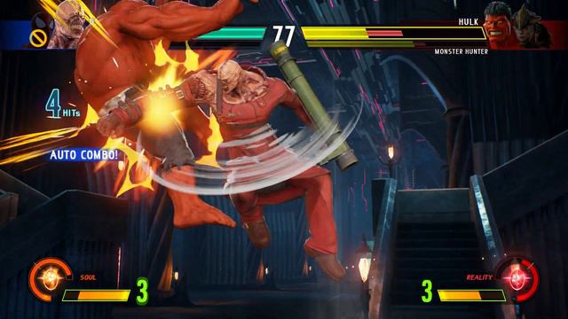 SPIDER MAN & RED NEMESIS VS YELLOW MONSTER HUNTER & RED HULK - Marvel vs Capcom Infinite AllCostume смотреть онлайн
