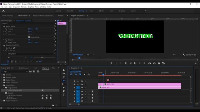 HOW TO CREATE GLITCH TEXT EFFECTS IN PREMIERE PRO - EASIEST WAY смотреть онлайн
