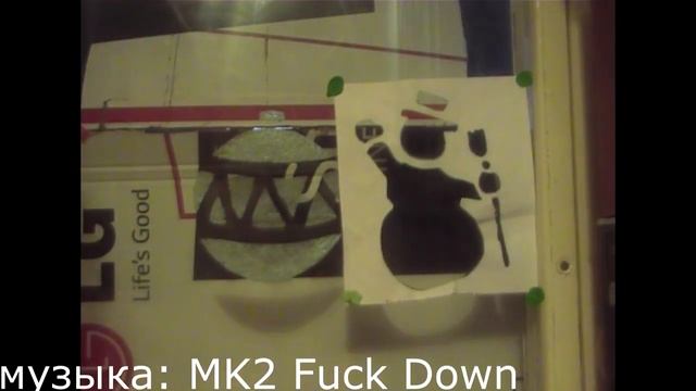 как сделать рисунки на окнах через трафарет/how to make drawings on Windows through the stencil смотреть онлайн