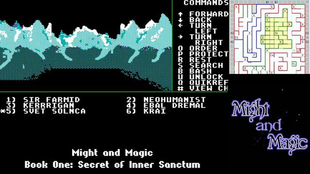 Прохождение Might and Magic (DOS) - 61 - B2 всё, кристальный ключ, новый кусок пустыни смотреть онлайн