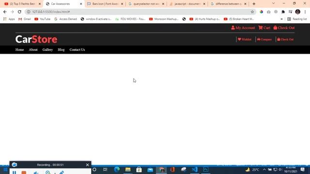 how to create website with html and CSS car accessories | responsive car accessories website смотреть онлайн