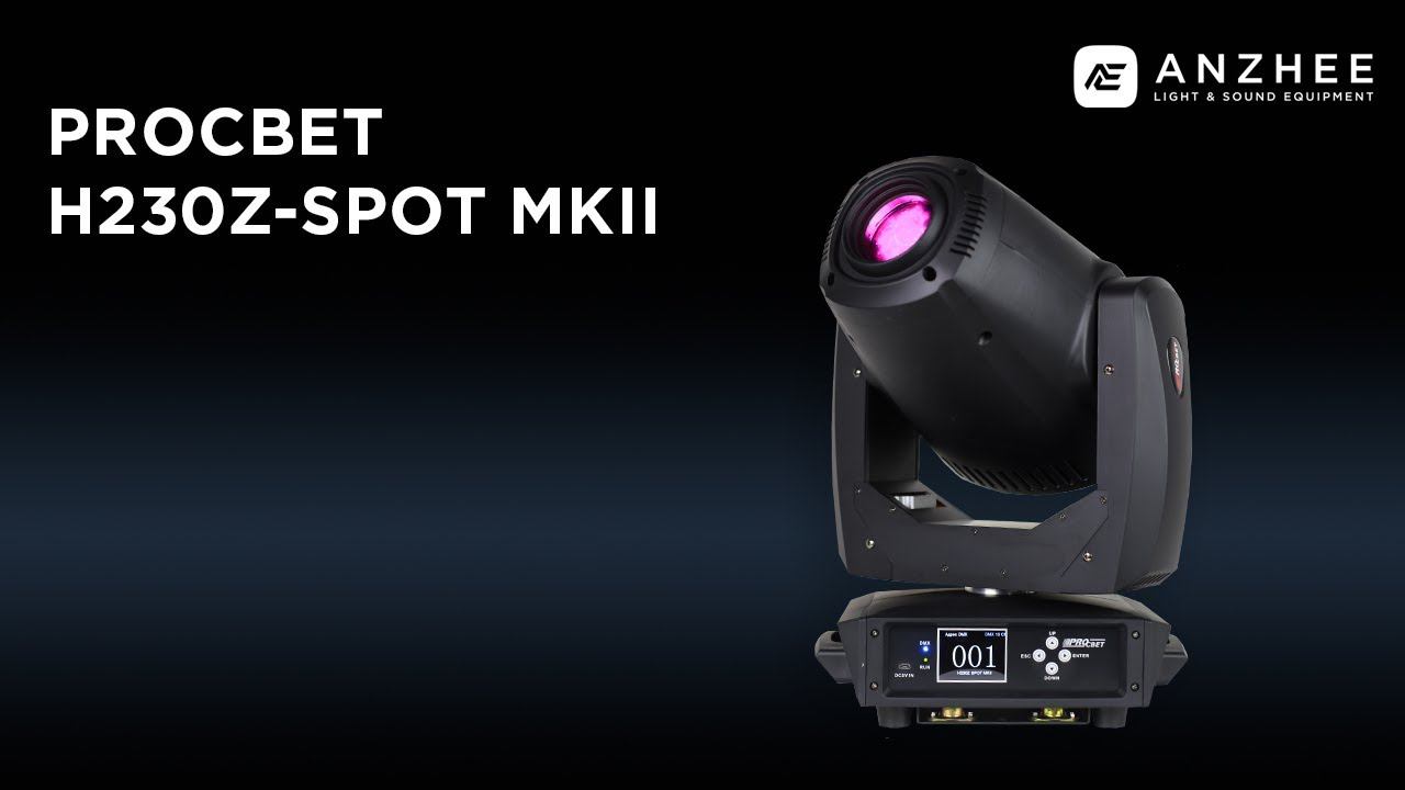 Вращающийся прожектор PROCBET H230Z-SPOT MKII смотреть онлайн