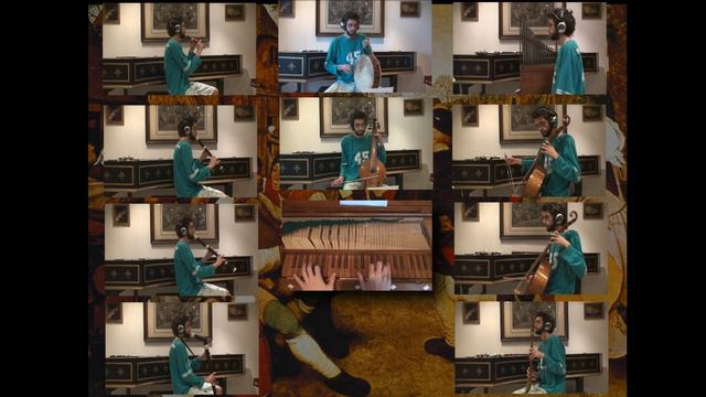 Multi track 14 instruments play Bransle des Chevaux! - Recorder, Gamba, Drum, Organ e Crumhorn смотреть онлайн