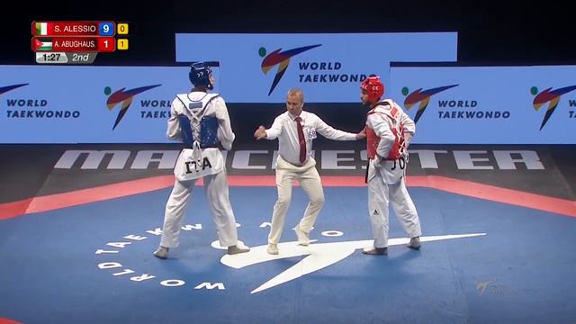 Manchester 2019 WTC [men –74Kg] SIMONE ALESSIO (ITA) vs AHMAD ABUGHAUSH(JOR) смотреть онлайн