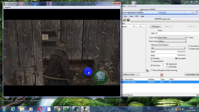 تهكير RESIDENT EVIL 4 بال CHEAT ENGINE 6.8.3 смотреть онлайн