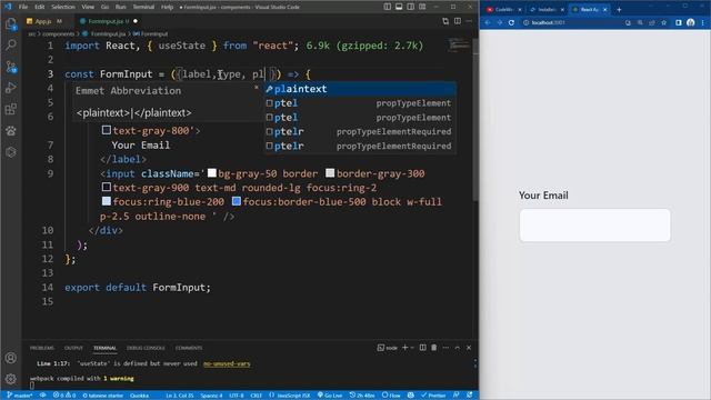 Form Input - Create a Reusable UI Component - React Component Library (RCL) смотреть онлайн