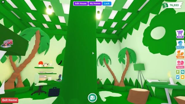 ЗЕЛЁНАЯ КОМНАТА В АДОПТ МИ | ROBLOX ADOPT ME | АДОПТ МИ ОБУСТРАИВАЕМ ДОМ смотреть онлайн