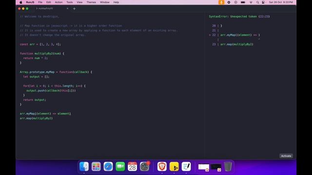 JavaScript Map Method Polyfill Explained - Interview Question | DevOrigin смотреть онлайн