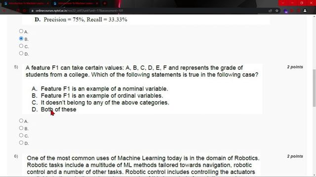 NPTEL Introduction to Machine Learning - IITKGP Week 1 Quiz Assignment Solutions | July 2022 смотреть онлайн
