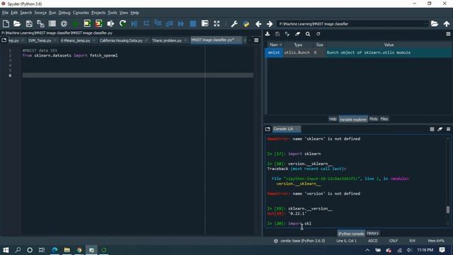 Import MNIST DataSet (Number Classifier) - Machine Learning смотреть онлайн